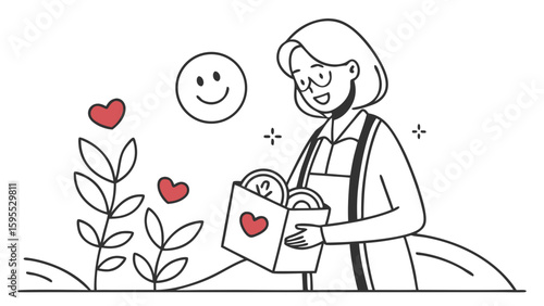 Sharing love through giving