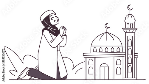 Woman praying