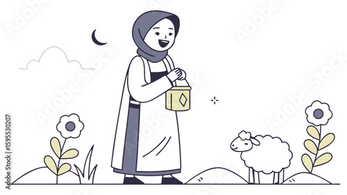 Women give sacrifial meat
