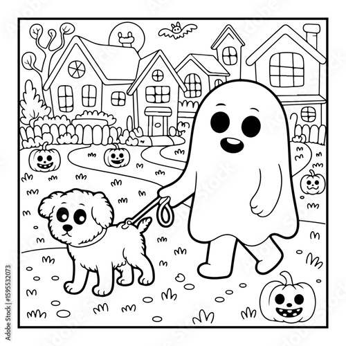 vector illustration of a coloring page