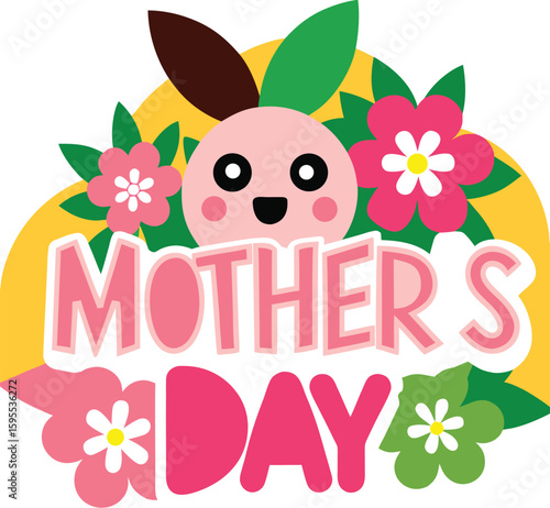 mothers day festive illustration design