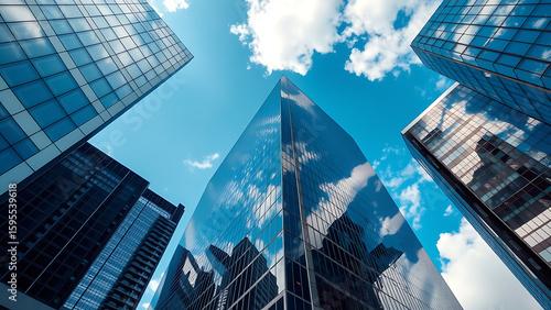 modern office building in the city