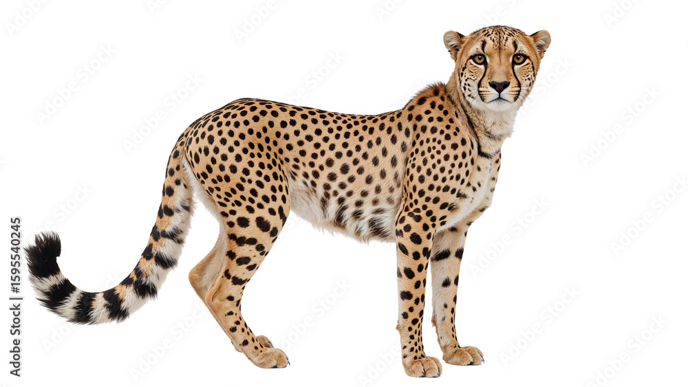 Obraz premium leopard isolated on transparent background png