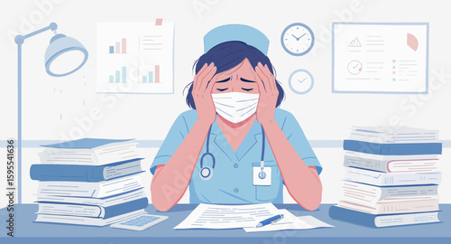Overwhelmed Nurse: Stress and Burnout in Healthcare