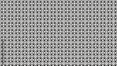 Seamless simple vector pattern with refined black line geometry on white, suitable for minimalist packaging, wallpaper, and stationery