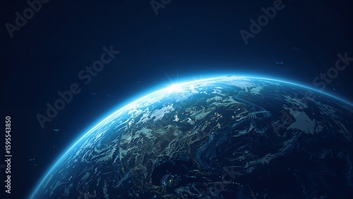 Ozone Layer Protection Banner Background Images HD- Earth Day, Environmental Conservation and Planetary Shield Concept Pictures 