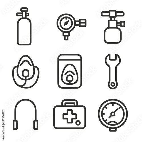 Vector no emer captions aid regulator speech any icon set bubbles