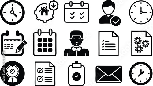 Disaster Emergency Safety Icons Set – Vector Warning and Rescue Symbols