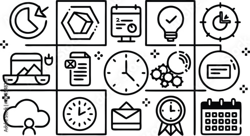 Disaster Emergency Safety Icons Set – Vector Warning and Rescue Symbols