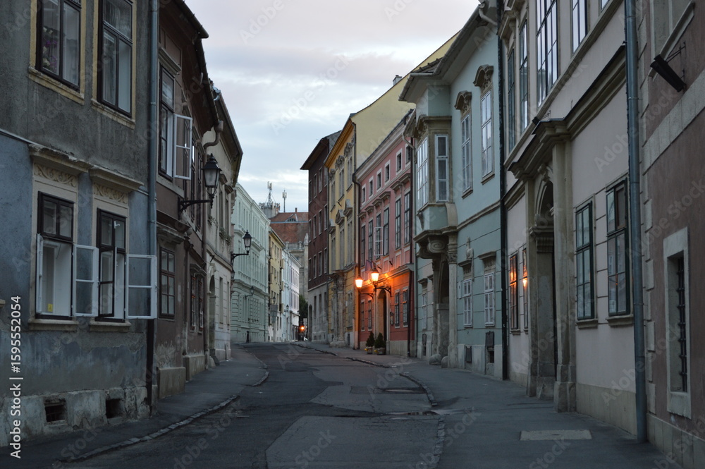 Fototapeta premium narrow street in the old town