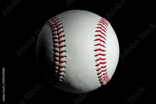 baseball isolated on black