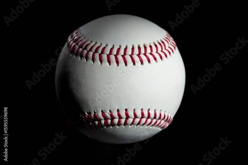 baseball isolated on black