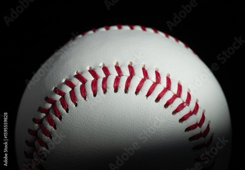 baseball isolated on black