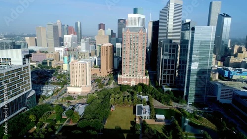 Wallpaper Mural Aerial view of the houston, texas downtown skyline on a sunny day Torontodigital.ca