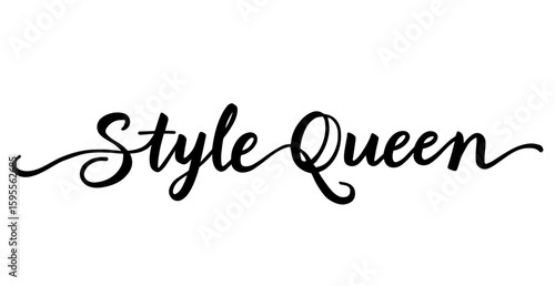 Elegant Cursive Script "Style Queen"
