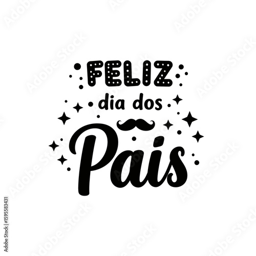 Um design vetorial minimalista para o Dia dos Pais