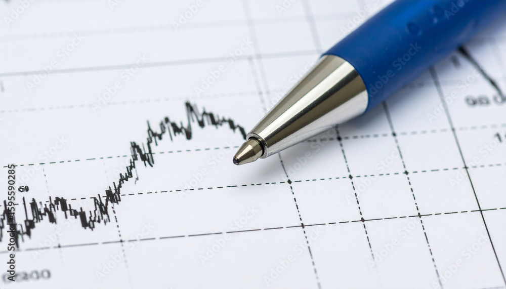 Fototapeta premium stock market chart