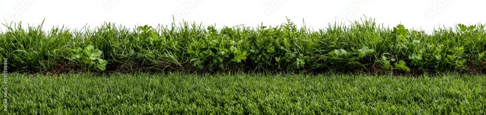 Obraz premium Grass Patch with Wild Vegetation