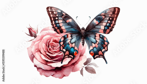 butterfly on white background