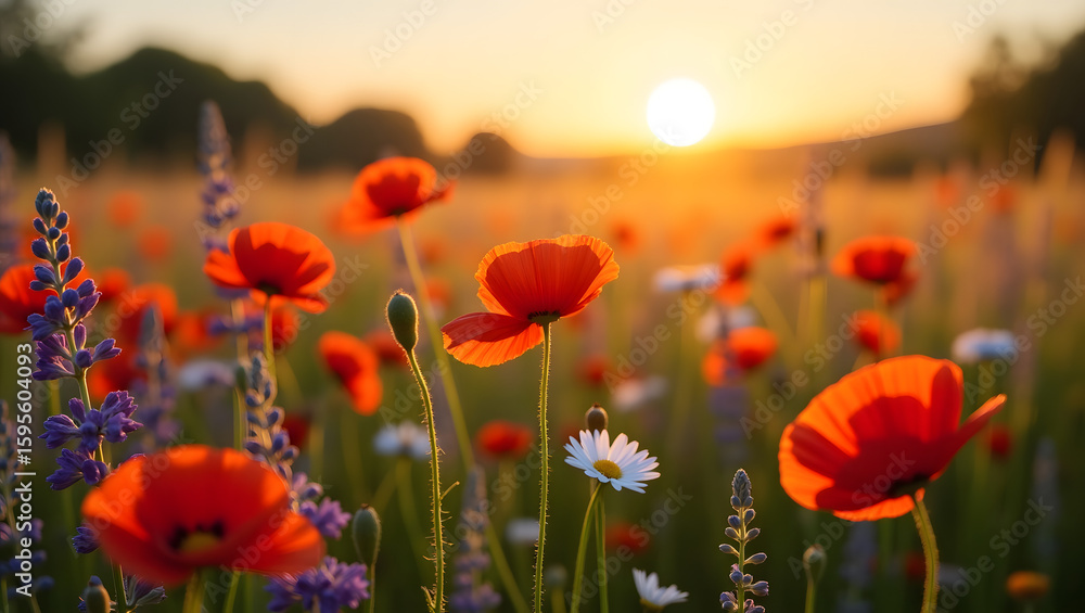 Fototapeta premium field of poppies