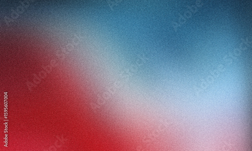 Photo of a vibrant gradient transitions from deep red to bright blue, speckled with shimmering glitter for a festive and dynamic abstract background