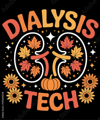 Dialysis Tech Kidney Nephrology Nurse Fall Thanksgiving