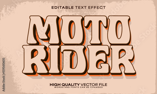 Retro classic text effect, editable text effect and vintage 3d font style bold shadow oldschool poster design
