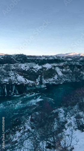 Wallpaper Mural Mountain river flowing between rocky hills Torontodigital.ca