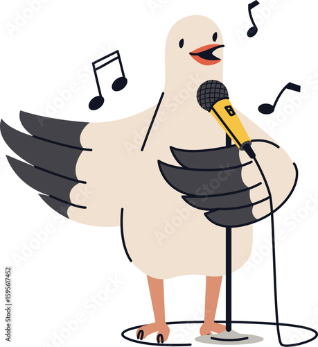 Singing Bird with Microphone