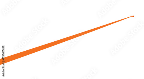 Bold Orange Line Ascending