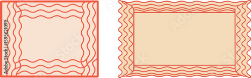 red and white frame for despite in vector 