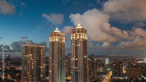 City Lights Over Financial District – Night Time-Lapse of Gurugram