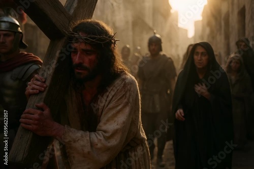 Jesus Carrying the Cross, The Passion and Journey to Calvary