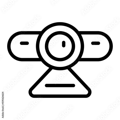 Web Cam vector line icon design