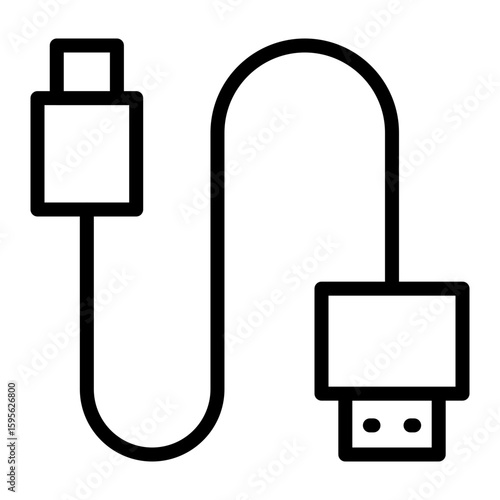 Connector vector line icon design