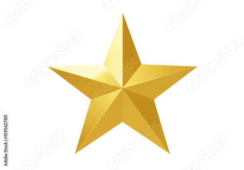 A Shiny Golden Five Pointed Star Symbolizing Excellence Achievement Success and Recognition in Various Contexts Including Awards Celebrations and Achievements