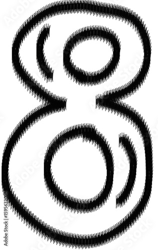 vector illustration of a spiral Letters, numbers 1,2,3,4,5,6,7,8,9,0, png illustration