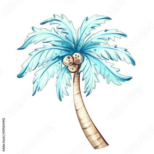 Palm trees sway gently in the summer sun as vacationers enjoy blissful days at the beach celebrating lifes precious moments with friends and family near crystal clear waters