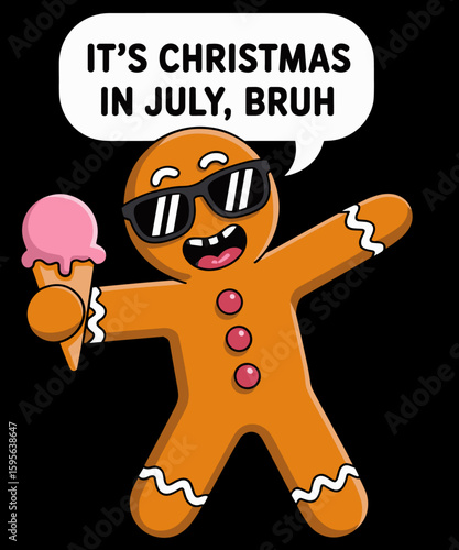 It's Christmas iIn July Bruh Funny Christmas