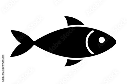 Underwater cartoon fish vector illustration for marine aquatic life