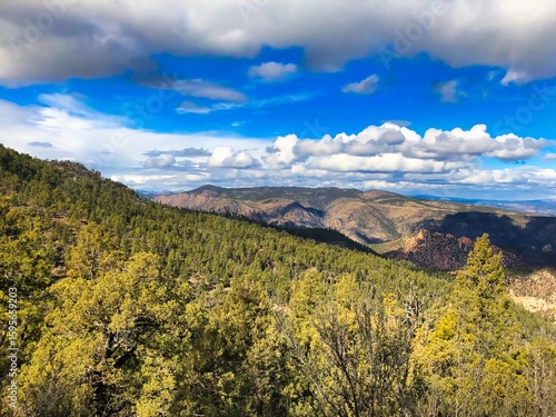 Winter View at the Copperas Vista in Grant County of the Gila Wilderness in New Mexico.