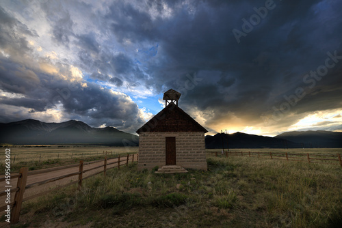 Old abandoned schoolhouse