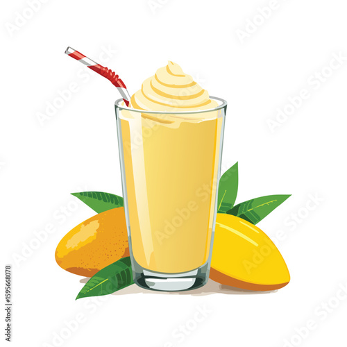 A glass of chilled mango lassi