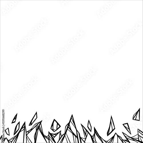 Broken glass picture is suitable as a background image. It's a vector image.	
