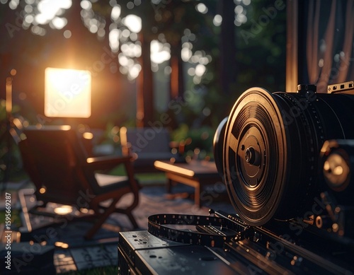 A old movie camera