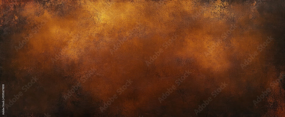 Obraz premium rusty textured metal surface with warm brown and orange tones showing rough and uneven corrosion patterns