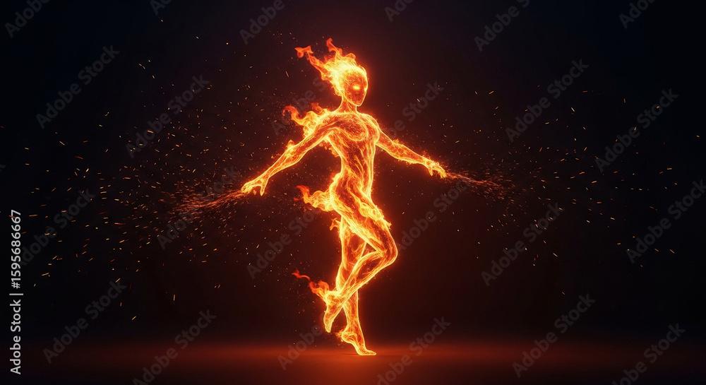 Naklejka premium Elemental Being 