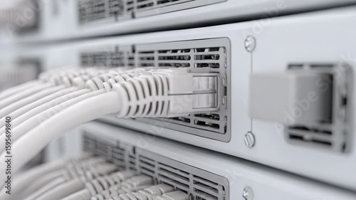 Network cable connections for server data center infrastructure