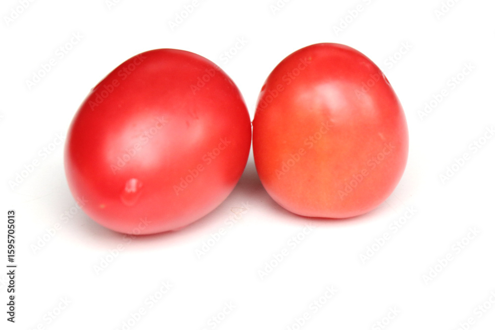 Fresh red tomatoes on white background Fresh red tomatoes on white background