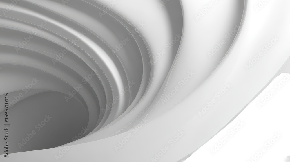 Obraz premium Abstract gray and white swirling architecture background image